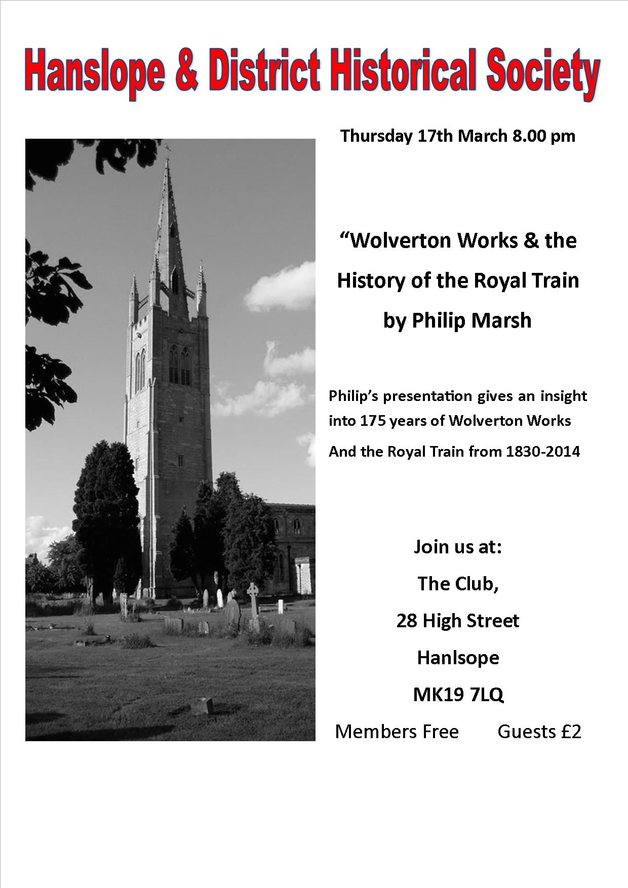 Historical Society March 16